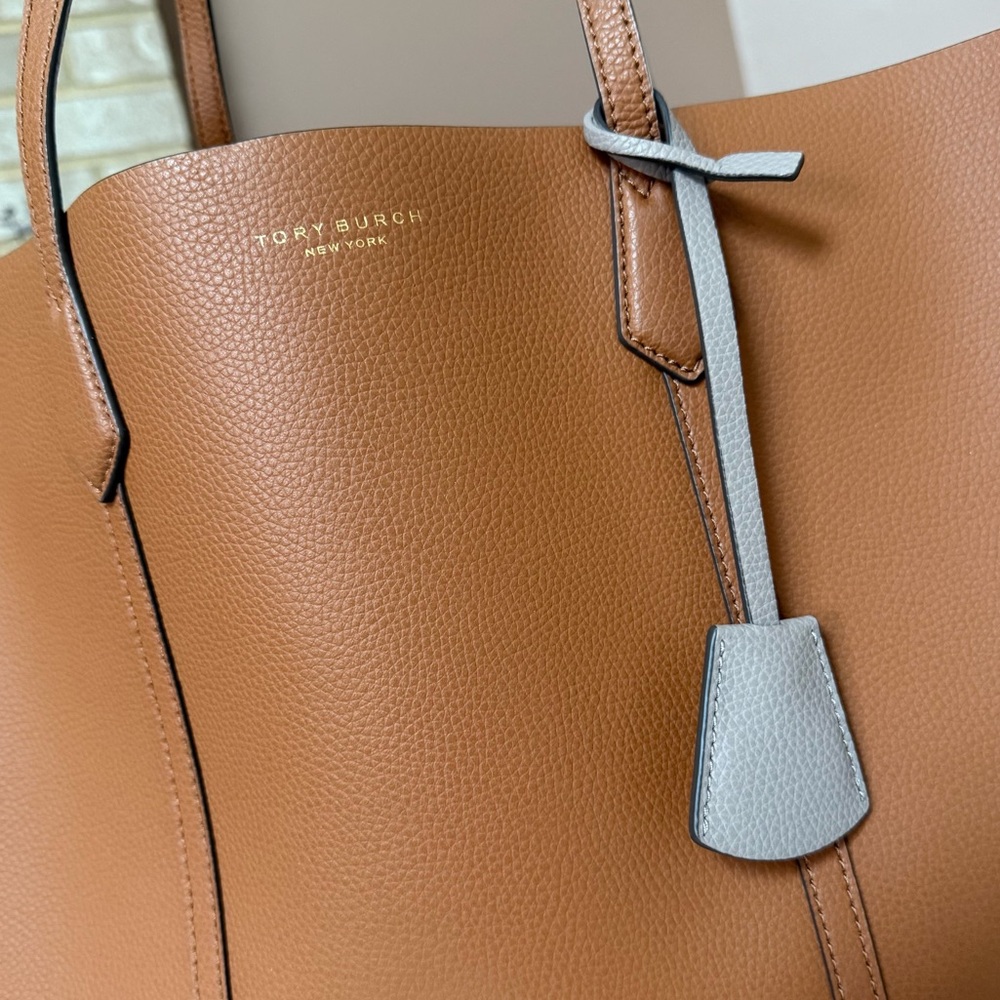 Tory Burch Triple Compartment Perry Tote - Tan Leather - Picture 6 of 15